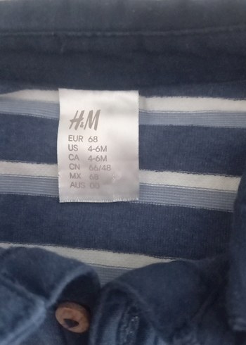 Mavi Gri Çizgili Bebek Erkek Body - Görsel 2