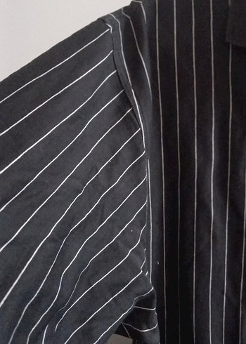 Çizgili Siyah tişört - Görsel 2