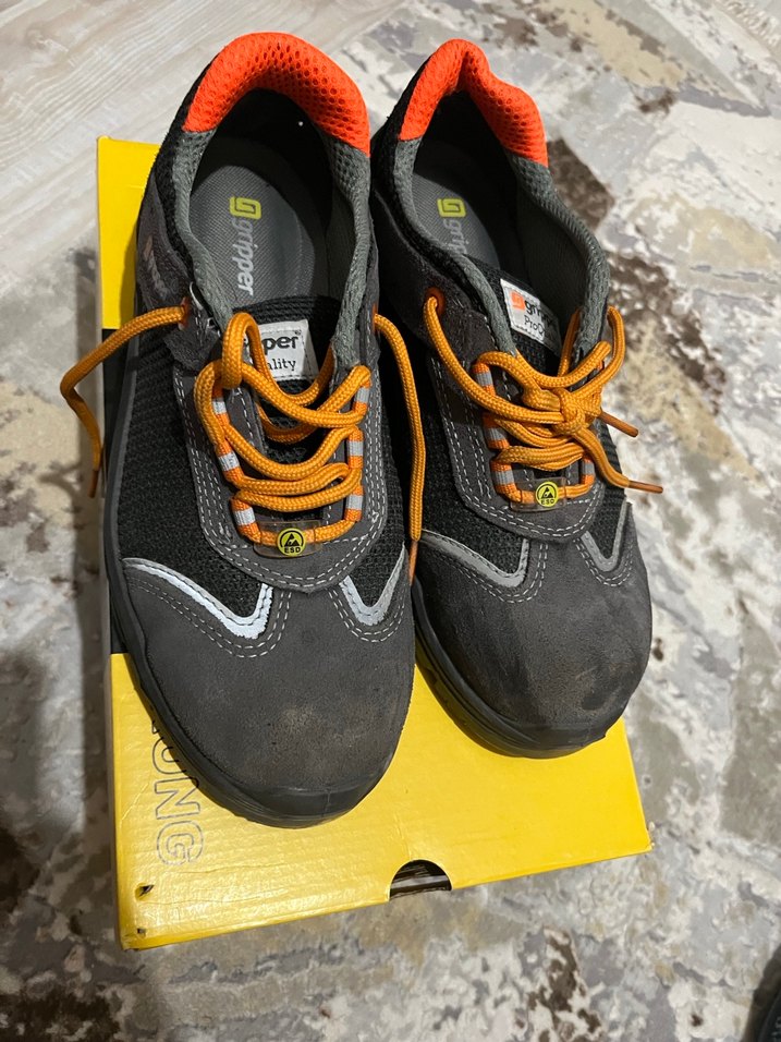 Gri Outdoor Erkek Spor Ayakkabı Velcro - Görsel 2