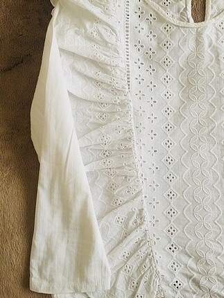Zara Zara Detaylı Beyaz Bluz