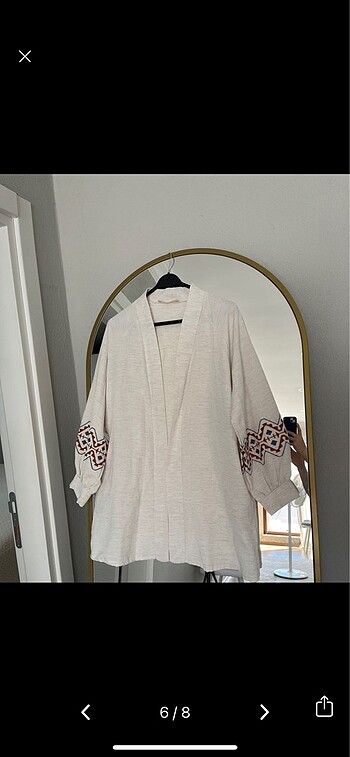 Kol desenli kimono