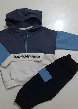 Holiday nakışlı 2li takım 