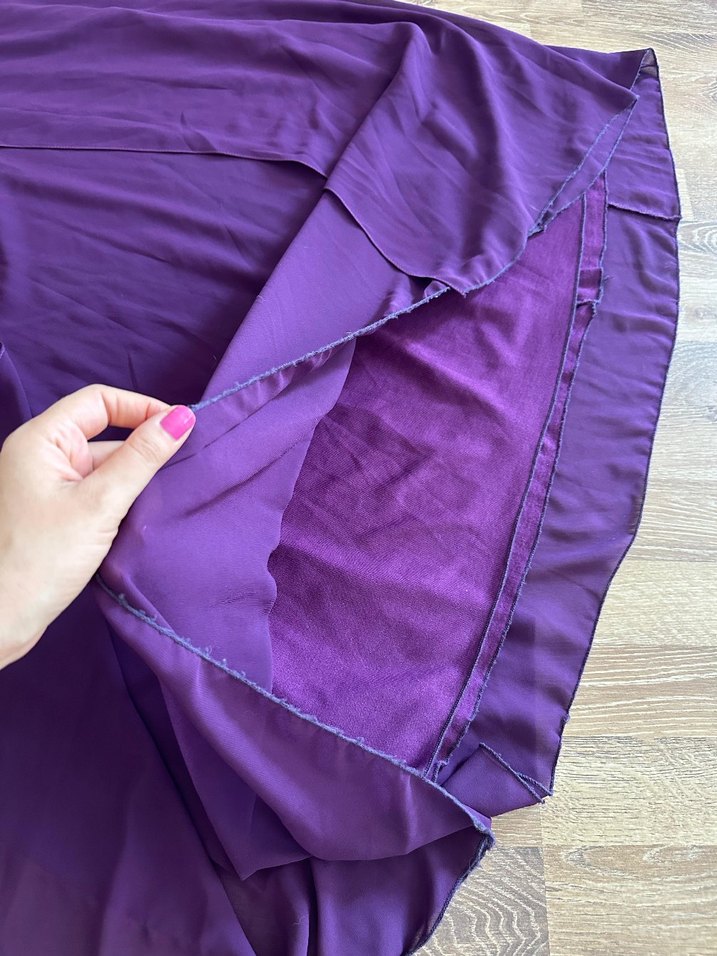 Uzun Mor Nakışlı Bohem Elbise - Görsel 5