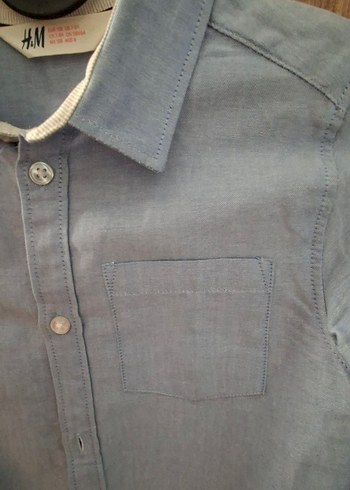 7 Yaş Beden Erkek Çocuk Uzun Kollu Denim Gömlek