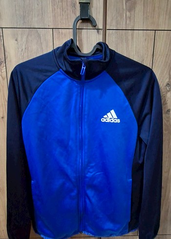Erkek Çocuk Adidas Lacivert Fermuarlı eşofman üstü