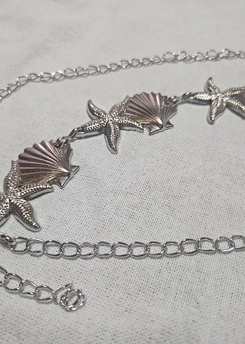 Deniz Yıldızı ve Deniz Kabuğu Detaylı Zincir Bel Kemeri - Görsel 2