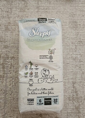 6 numara sleepy bionatural külot bez ve dalin şampuan 