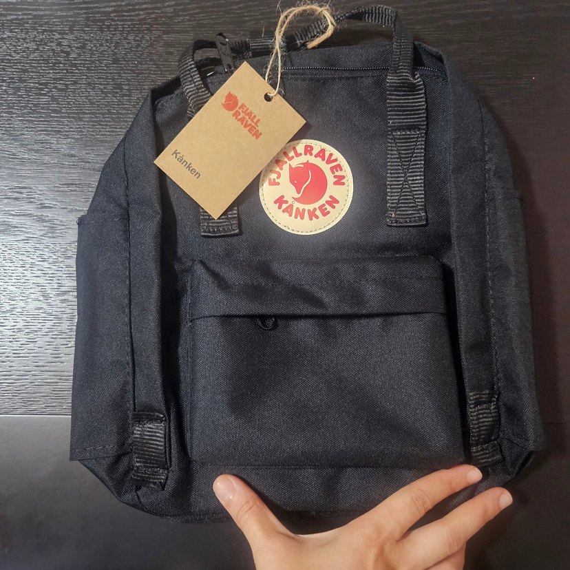 Kanken Siyah Minimalist Kadın Sırt Çantası - Görsel 3