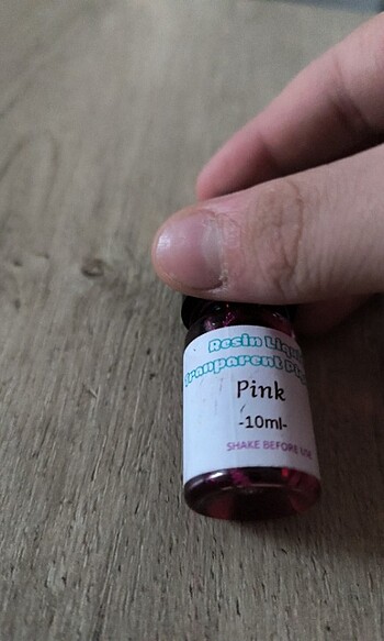 Epoksi boyası pembe 10ml
