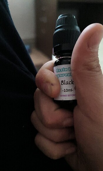 Siyah epoksi boyası 10ml