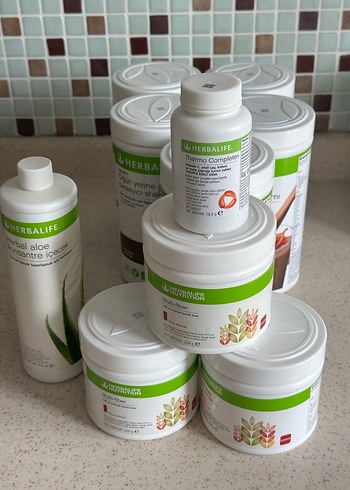 Beyaz Herbalife Sağlık Ürünleri Seti
