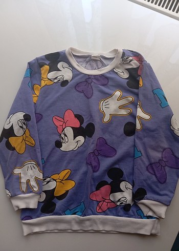 Renkli Baskılı Mor Kız Eşofman Takımı - Görsel 2