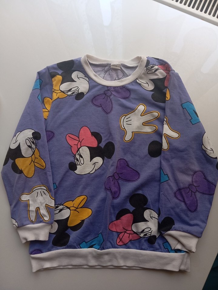 Renkli Baskılı Mor Kız Eşofman Takımı - Görsel 2