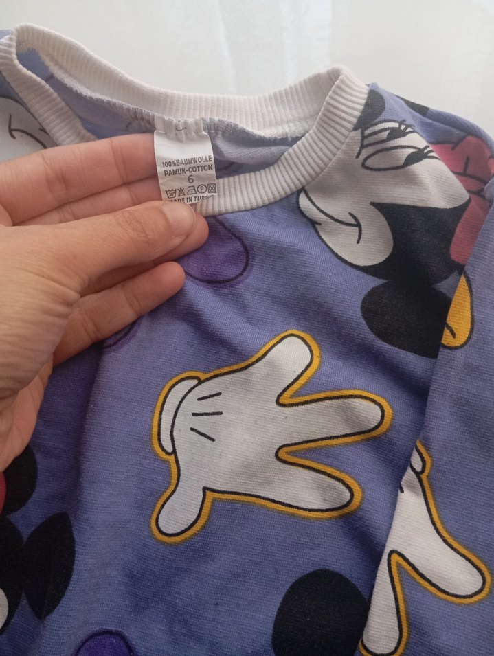 Renkli Baskılı Mor Kız Eşofman Takımı - Görsel 3