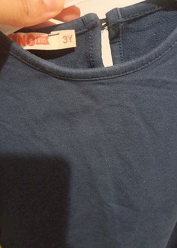 Diğer Uzun Kollu Renkli Baskılı Triko Elbise