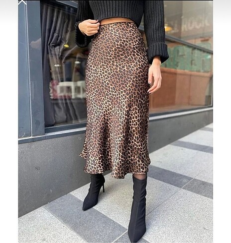 Leopar saten etek