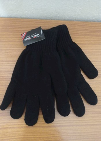 Siyah Kadın Örgü Eldiven - Görsel 2