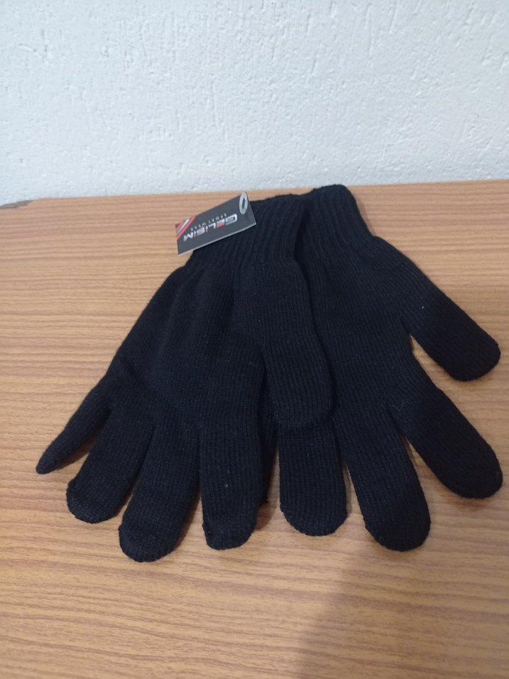 Siyah Kadın Örgü Eldiven - Görsel 5