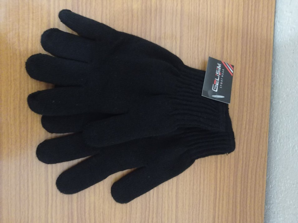 Siyah Kadın Örgü Eldiven - Görsel 4