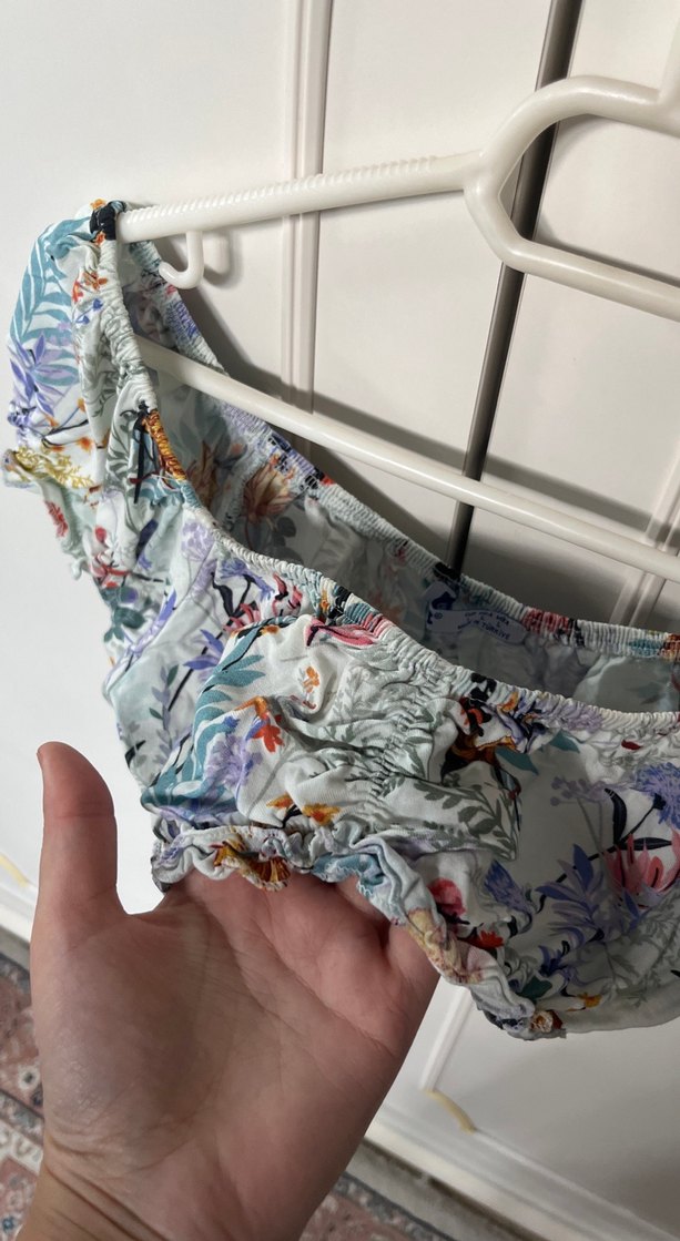 Çiçek Desenli Bohem Mini Şort - Görsel 3