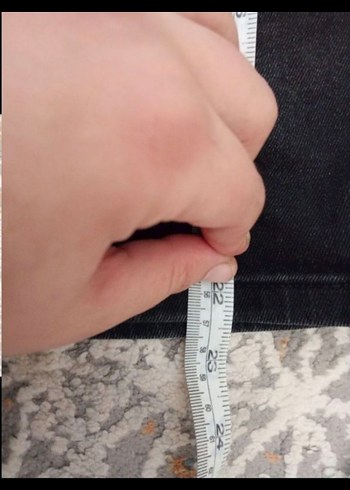 32 Beden Siyah Erkek Denim Mini Şort