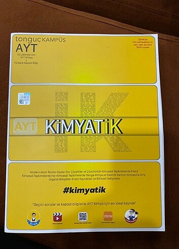 AYT KİMYA TONGUÇ KAMPÜS + ORGANİK KİMYA SORU BANKASI 