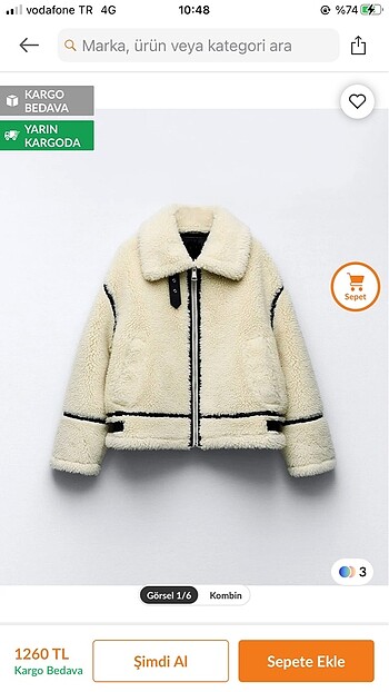 Peluş ceket - Görsel 2