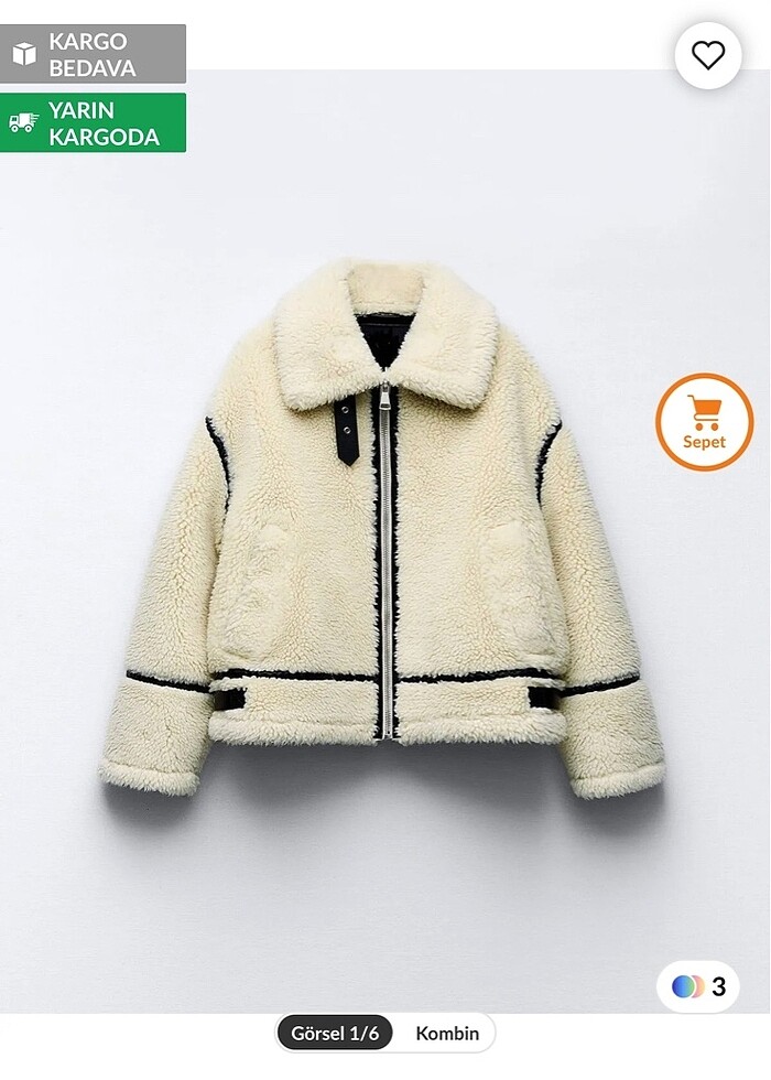 Peluş ceket - Görsel 2