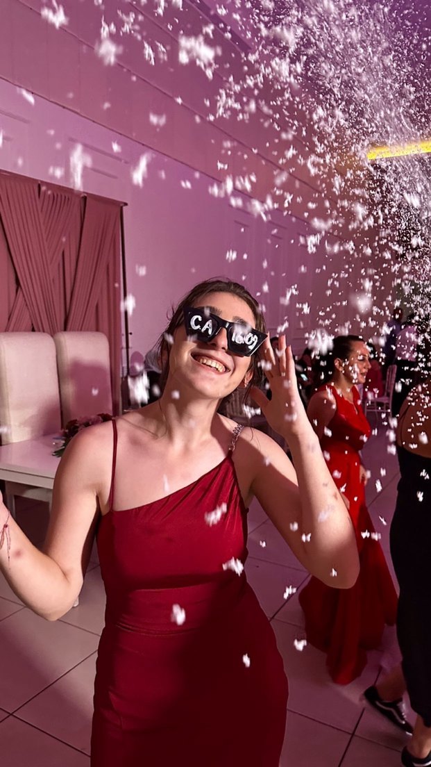 Bordo Yırtmaçlı Abiye Elbise - Görsel 2