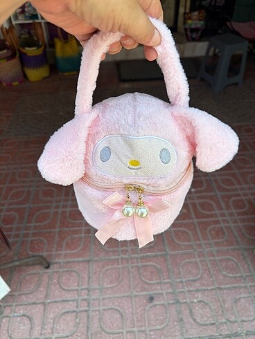 Kuromi Sanrio peluş çanta - Görsel 2