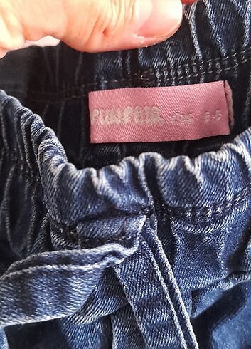 5/6 yaş kız çocuk kot pantolon  - Görsel 2