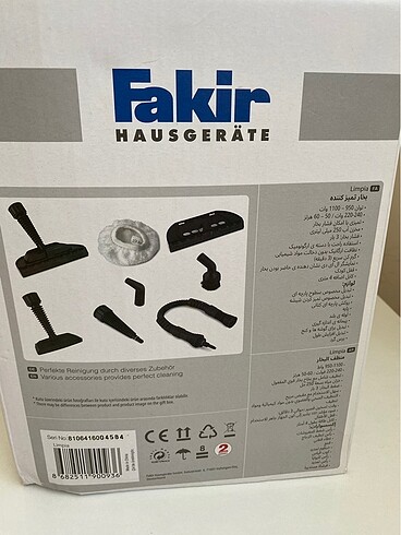  Beden Fakir lımpıa buharlı temizleyici