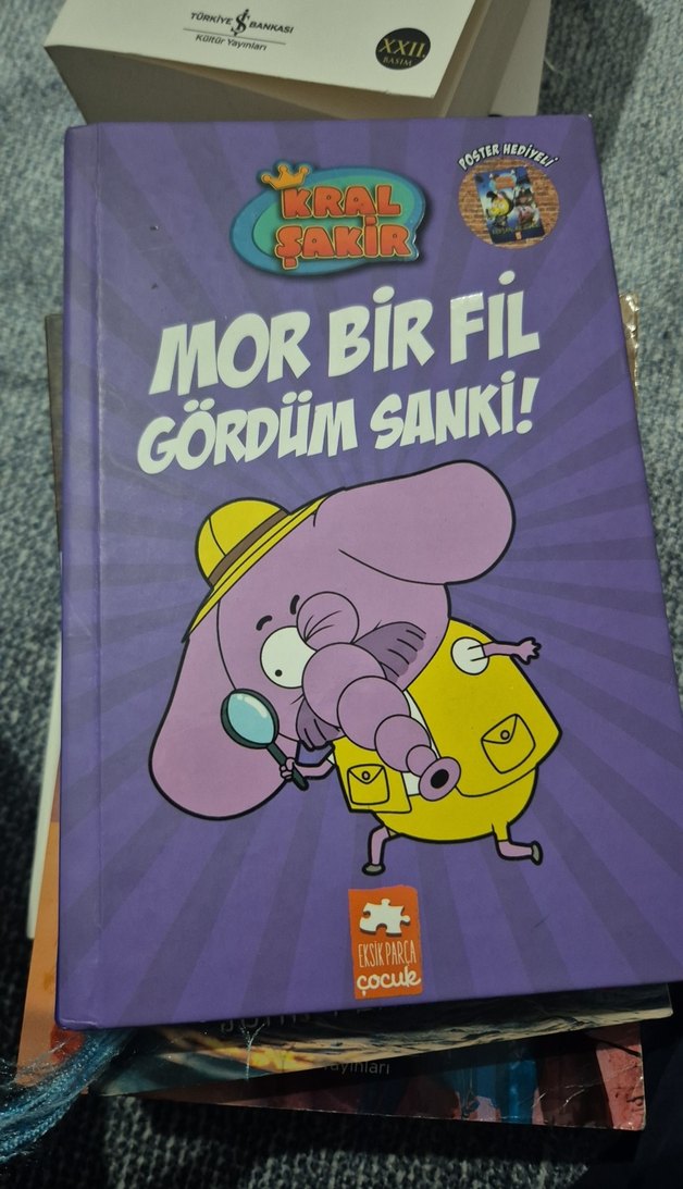 Kral Şakir - Mor Bir Fil Gördüm Sanki! Çocuk Kitabı - Görsel 3