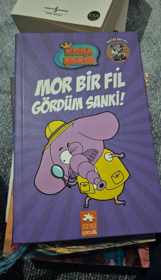 Kral Şakir - Mor Bir Fil Gördüm Sanki! Çocuk Kitabı - Görsel 2