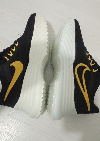 Siyah Sarı kadınSpor Ayakkabı - Görsel 5