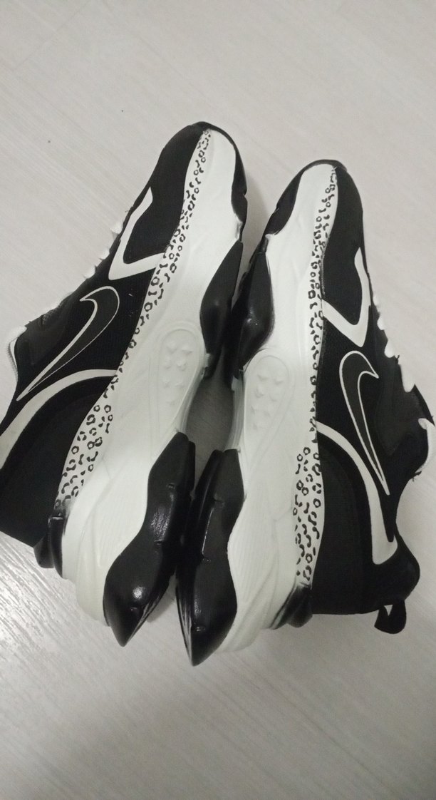 Siyah Nike Baskılı Bağcıklı Spor Ayakkabı - Görsel 5