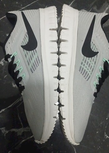 Gri Beyaz Bağcıklı Erkek Spor Ayakkabı - Görsel 5