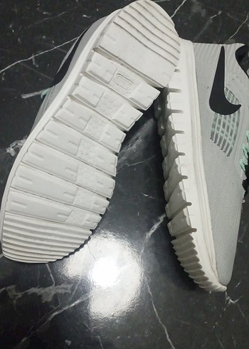 Gri Beyaz Bağcıklı Erkek Spor Ayakkabı - Görsel 6