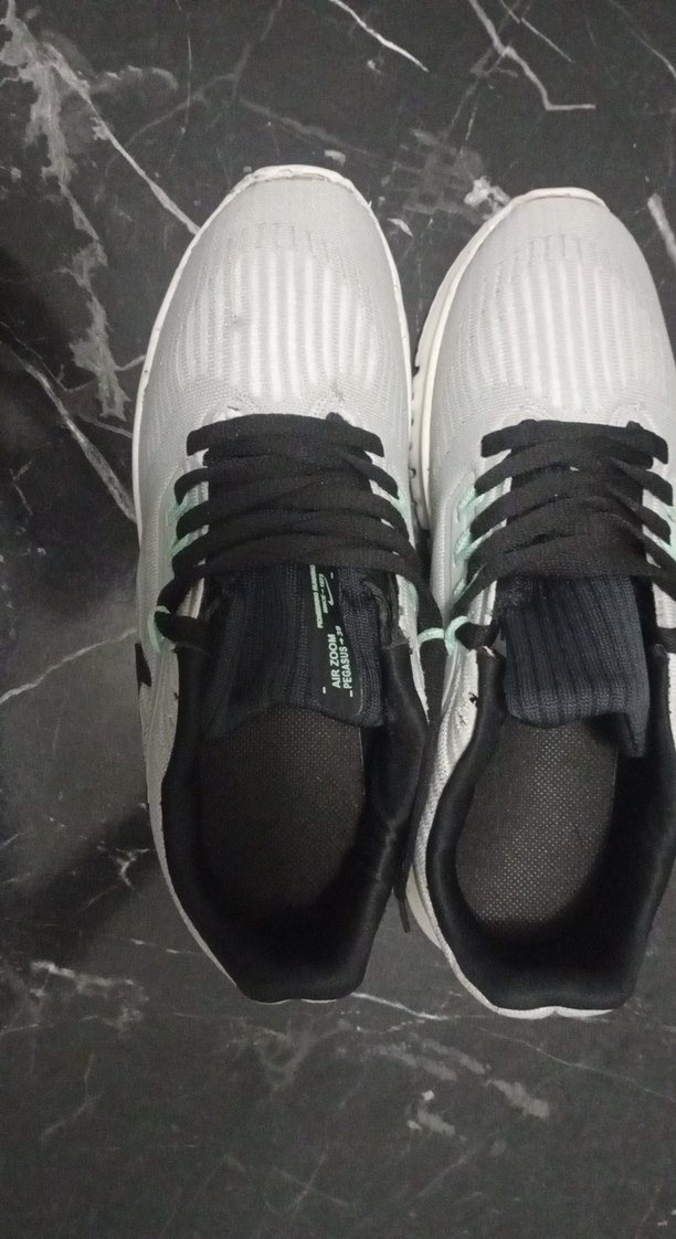 Gri Beyaz Bağcıklı Erkek Spor Ayakkabı - Görsel 2