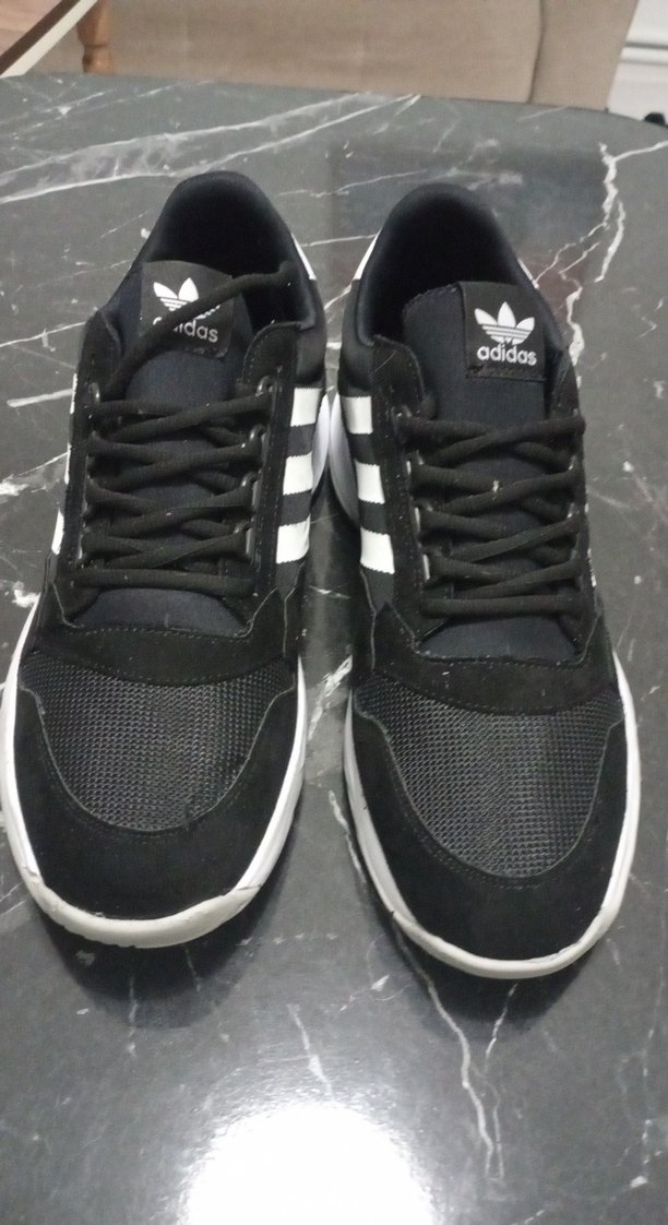 Erkek Siyah Adidas Bağcıklı Spor Ayakkabı - Görsel 4