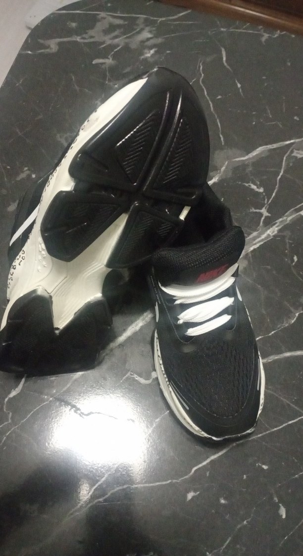 Siyah Spor Stiletto Topuklu Bağcıklı Kadın Spor Ayakkabı - Görsel 5