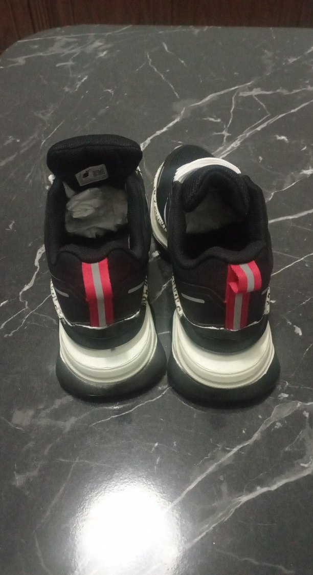 Siyah Spor Stiletto Topuklu Bağcıklı Kadın Spor Ayakkabı - Görsel 4