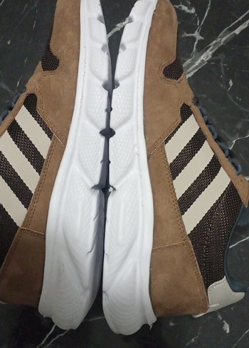 Kahverengi Gri Zebra Desenli Bağcıklı Erkek Spor Ayakkabı - Görsel 5