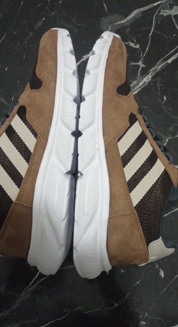 Kahverengi Gri Zebra Desenli Bağcıklı Erkek Spor Ayakkabı - Görsel 5