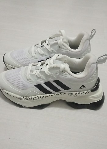 Adidas Beyaz Gri Zebra Desenli Erkek Spor Ayakkabı