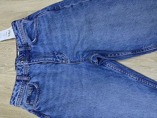 36 Beden mavi Renk ORJİNAL ZARA MOM FİT