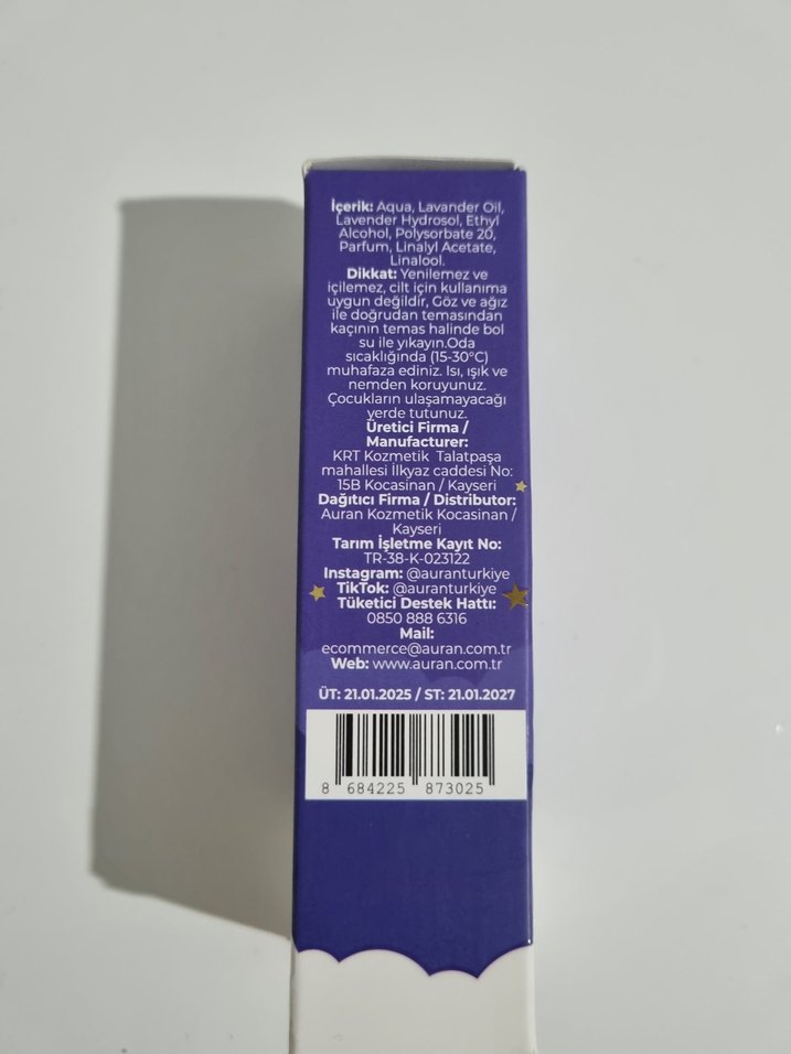 AURAN Uyku ve Yastık Spreyi Lavanta 75ML - Görsel 5