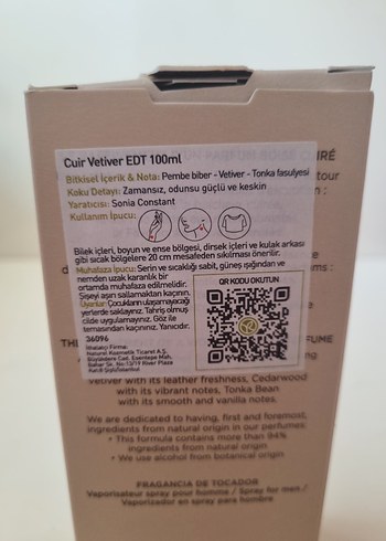 Yves Rocher Cuir Vetiver Erkek Parfümü - Görsel 5