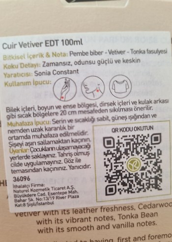 Yves Rocher Cuir Vetiver Erkek Parfümü - Görsel 6