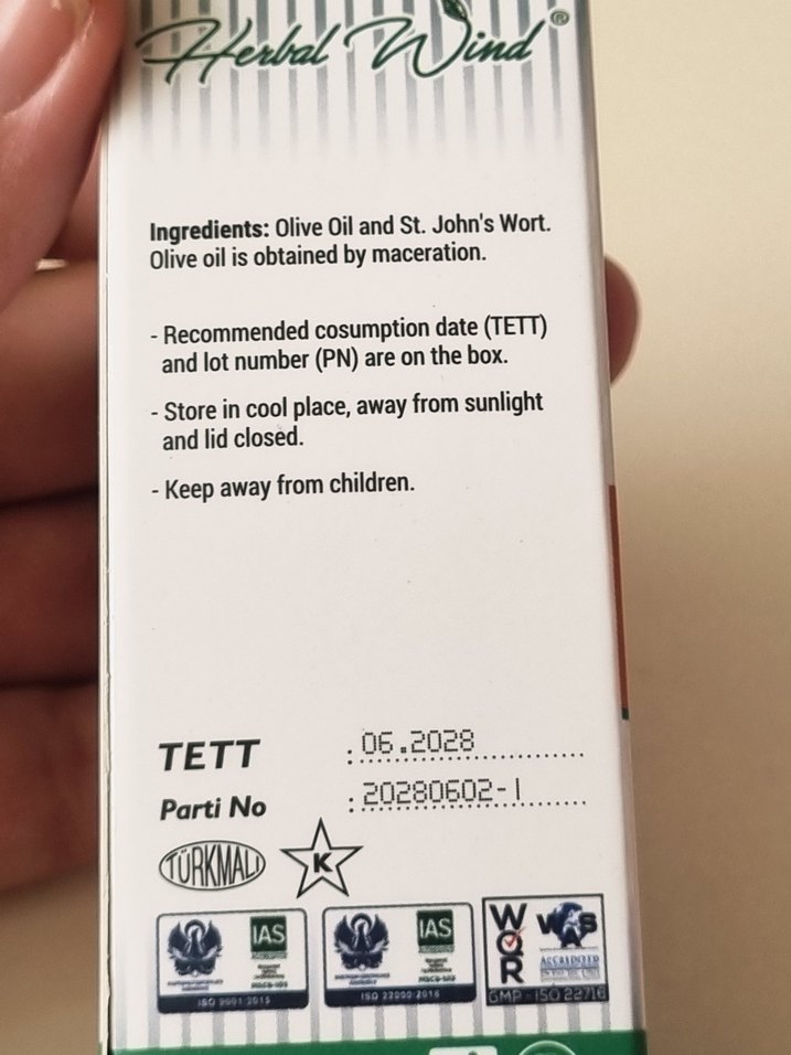 Kantaron Yağı 15 ml - Herbal Wind - Görsel 3